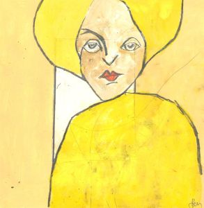 Ben Carrivick - Contemporary Oil, Box Portrait XIV