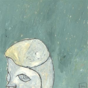 Ben Carrivick - Contemporary Oil, Box Portrait XVII