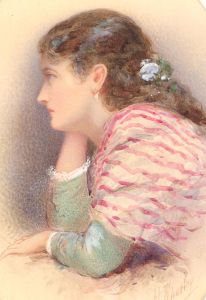 Henry Whatley (1842-1901) - Late 19th Century Watercolour, Woman in Thought