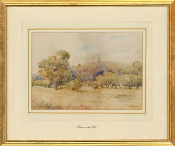 F. W. Morgan - Mid 19th Century Watercolour, Harrow On The Hill