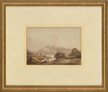 J. S. D. - Framed Mid 19th Century Watercolour, Distant View of Skiddaw