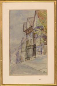 Contemporary Watercolour - A Tudor Street