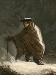 Thomas Faed (Attrib.) (1826-1900) - Late 19th Century Oil, Caught In A Snowstorm
