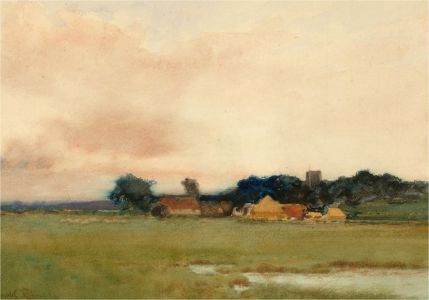 Leopold Rivers (1852-1905) - Late 19th Century Watercolour, In Lambourne Valley