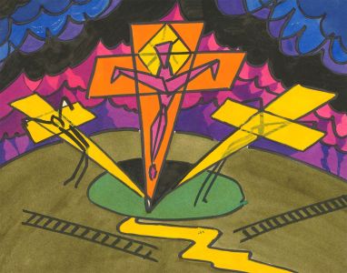 Contemporary Mixed Media - Crosses