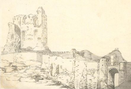 1847 Watercolour - Scarborough Castle