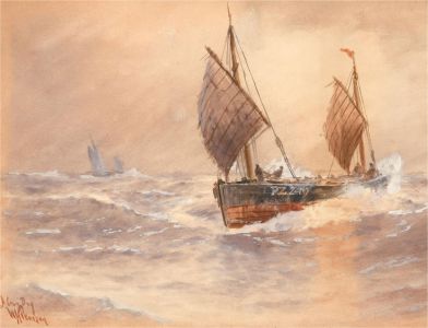 W. H Pearson - Signed Late 19th Century Watercolour, A Stormy Day