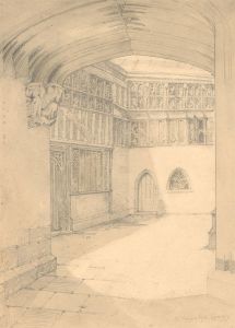 Harry B. J. - Early 20th Century Graphite Drawing, St. Mary's Hall, Coventry