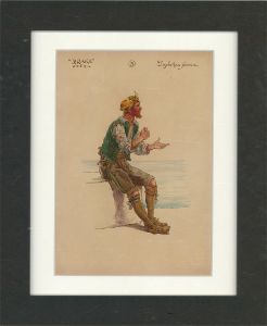 After William Charles Pitcher RI (1858-1925) - c.1918 Watercolour, Sailor
