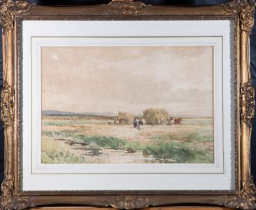 E. M. Wimperis (1835-1900) - Signed & Framed 1894 Watercolour, Hay Harvest