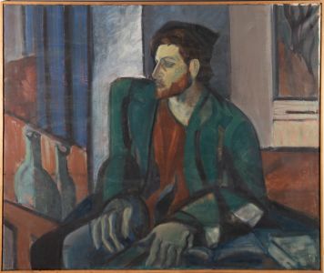 Susan Paine - 20th Century Oil, Green Coat