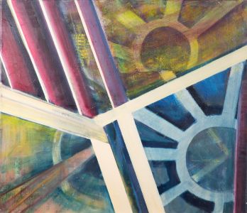 Susan Paine - Signed 2001 Oil, Cogs