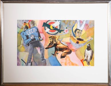 Susan Paine - 20th Century Mixed Media, Collage Composition II