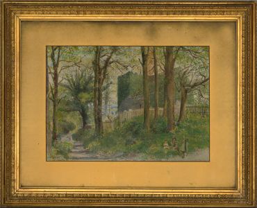 Frederick Sargent (1837–1899) - Late 19th Century Watercolour, A Summer Stroll