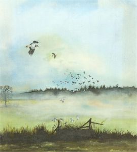P. Sohaap - Contemporary Acrylic, Flying Birds