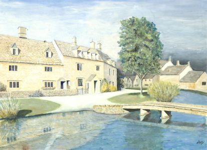 Day - 1996 Oil, The Slaughters Inn