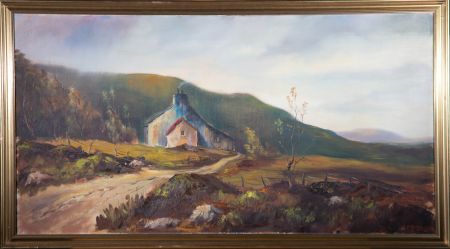 J. C. McDavid - Signed & Framed 1971 Oil, Scottish Cottage