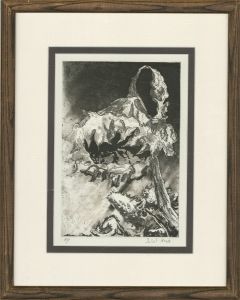 Juliet Keyte - Contemporary Etching, Sunflower Seed Head II