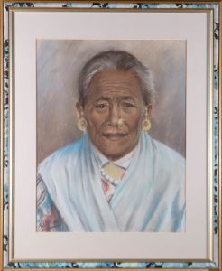 J. A. Hulbert (1900-1979) - Signed Mid 20th Century Pastel, Tibetan Woman