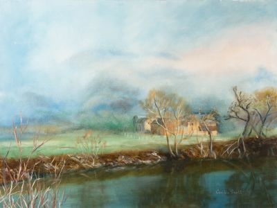 Cecilia Scott - 20th Century Oil, Mist at Symonds Yat
