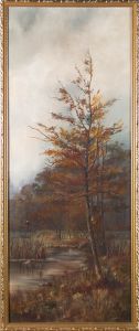 A. F. P - 1901 Oil, Autumn In The Woods
