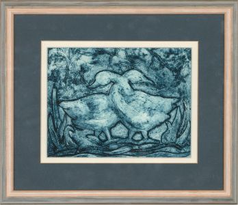 Juliet Keyte - Contemporary Collotype, Mythical Geese