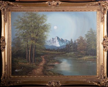 Carmet - 20th Century Oil, Snowy Mountain