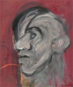Mid 20th Century Oil - Grey Man