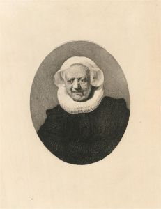 Attrib. Charles Amand Durand after Rembrandt - c.1880 Etching, Aechje Claesdr