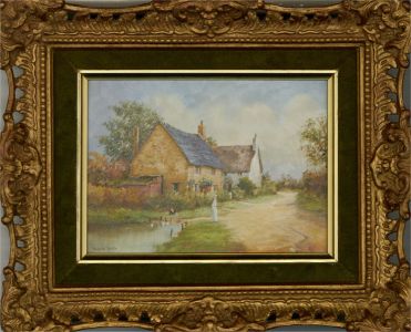 Richard Simm (b.1926) - Mid 20th Century Oil, The Duck Pond