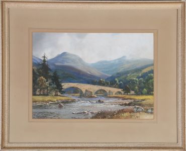 G. Trevor - Signed & Framed Mid 20th Century Gouache, Old Bridge of Dee