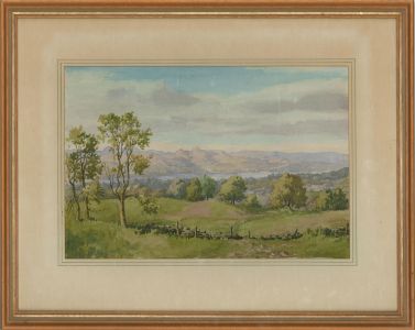 Ernest E. Clarke (1869-1932) - Early 20C Watercolour, Summer On The Lake
