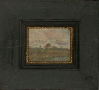 Framed Early 20th Century Oil - Impressionistic Landscape