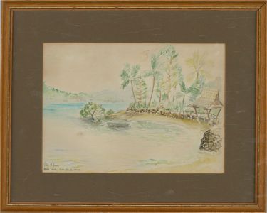 Robin M.  - 1981 Watercolour, Airlie Beach, Queensland