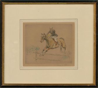 Early 20th Century Oil - Show Jumping