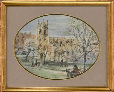 V.H. Drummond - Mid 20th Century Watercolour, St. Luke's, Chelsea