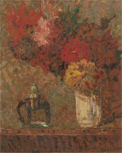 Mid 20th Century Oil - Vase of Flowers