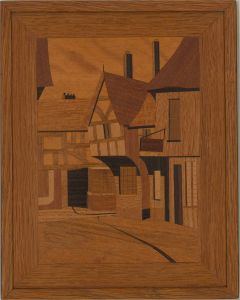 Marquetry Panel Mid 20th Century - Tudor Street