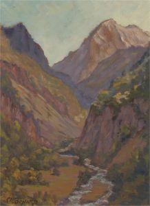 Charles Benard - 1960 Oil, Vallee de l'Ornay