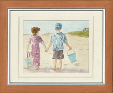 B. Shirt - Contemporary Watercolour, At the Seaside