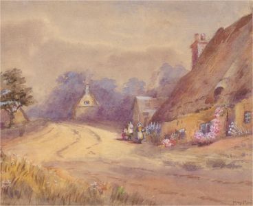 May Marton - Late 19th Century Watercolour, Rural Street Scene