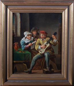 Framed Early 20th Century Oil - Dutch Bard