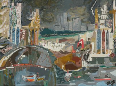 Martin Cone - Signed 2010 Acrylic, The Aftermath, Day Two