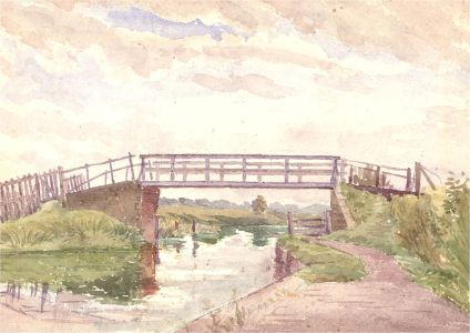Mid 20th Century Watercolour - The Bridge
