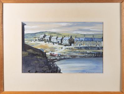 Paul Speed - 1972 Gouache, Craster