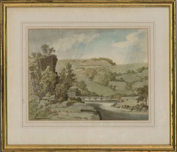 Mid 20th Century Watercolour - Stone Bridge