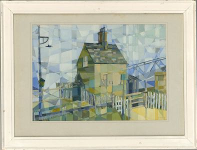 G.C. Walsh - 1968 Acrylic, Hilsea Halt, Gatekeeper's House, Portsmouth