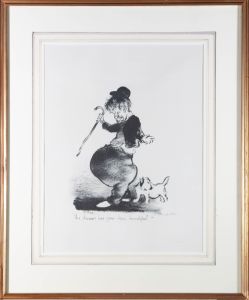 Edmund Blampied (1886-1966) - Mid 20C Lithograph, Dinner Has Gone Down Beautiful
