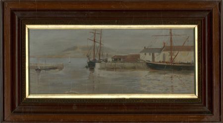 Impressionist Early 20th Century Oil - Harbour Scene