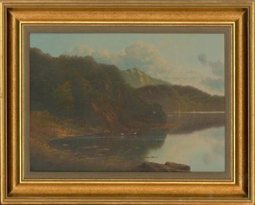Andrew G. Kurtis - Signed & Framed Contemporary Oil, On the Riverside